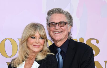 Goldie Hawn and Kurt Russell attend the 20th anniversary celebration of the Goldie Hawn Foundation and MindUP Gala at Ron Burkle’s Greenacres on September 27, 2024 in Beverly Hills, California.