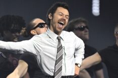 Harry Styles performs 'Aperture' on stage during The BRIT Awards 2026 at Co-op Live on February 28, 2026 in Manchester, England