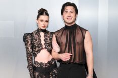 Hudson Williams and his girlfriend Katelyn attend the 2026 Vanity Fair Oscar Party Hosted By Mark Guiducci at Los Angeles County Museum of Art on March 15, 2026 in Los Angeles, California.