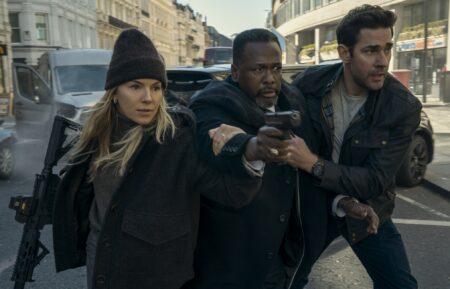 Sienna Miller, Wendell Pierce, and John Krasinski in 'Jack Ryan: Ghost War'
