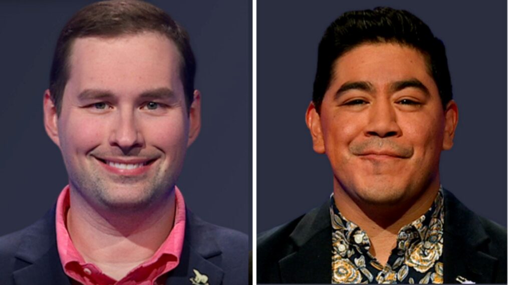 'Jeopardy!' contestant James Denison (left) and Jonathan Rosales (right) on March 9, 2026