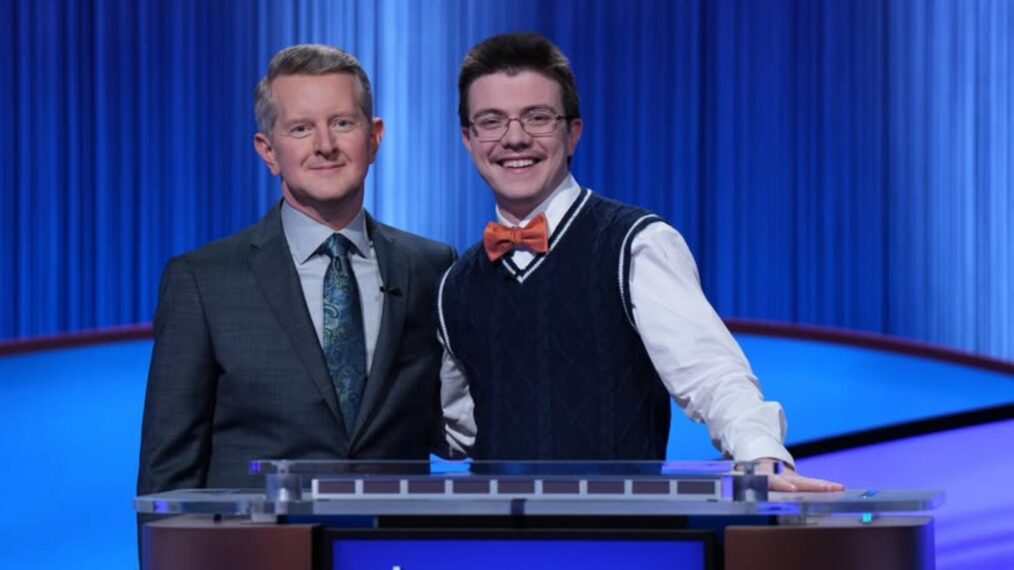 'Jeopardy!' contestant Luke Henson on March 12 and 13, 2026 (left) host Ken Jennings