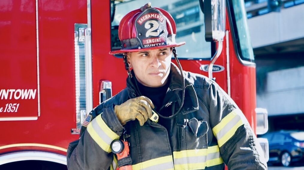 Joe Hunter in firefighting gear