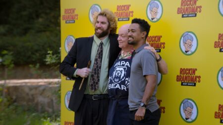 Alex Bonifer, Jerry Hauck, and Anthony Norman in 'Jury Duty Presents: Company Retreat'