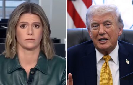 Kasie Hunt and Donald Trump