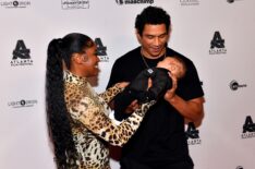 Keke Palmer, Leo Jackson, and Darius Jackson attend the 'Big Boss' Closing Night Screening during the 2023 Atlanta Film Festival at Rialto Center for the Arts at Georgia State University on April 29, 2023