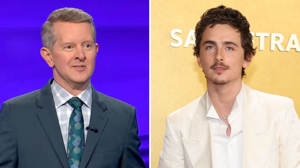 Ken Jennings and Timothee Chalamet