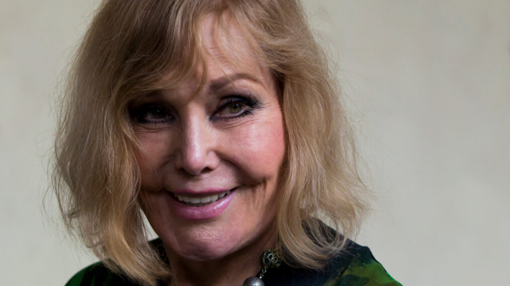 Kim Novak poses at a photocall during the Febiofest Prague International Film Festival on March 20, 2015, in Prague, Czech Republic