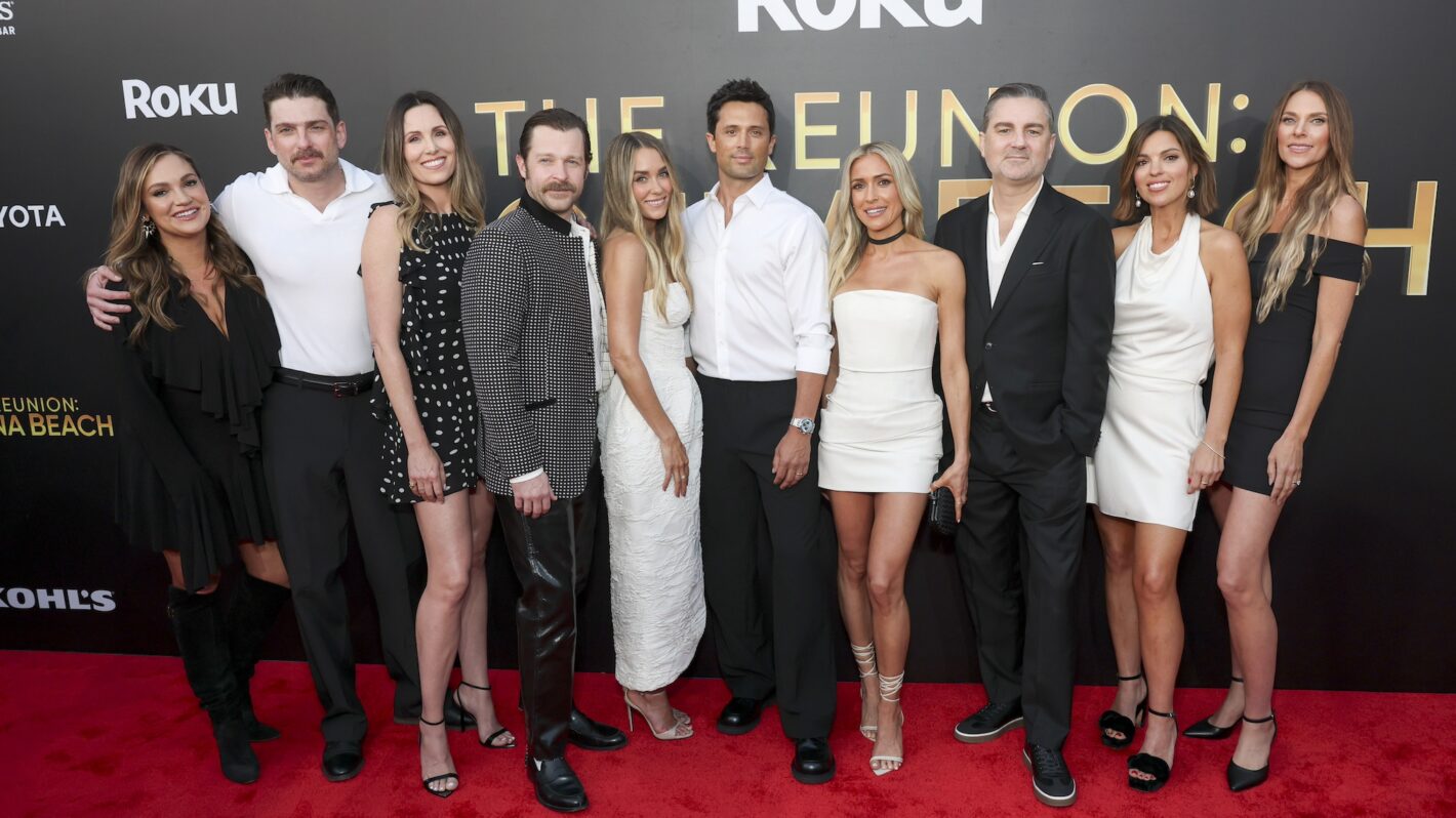 Jessica Smith Evans, Talan Torriero, Christina Sinclair, Trey Phillips, Lauren Conrad, Stephen Colletti, Kristin Cavallari, Dieter Schmitz, Morgan Smith and Lauren Olsen attend Roku’s The Reunion: Laguna Beach at Shutters On The Beach