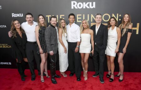Jessica Smith Evans, Talan Torriero, Christina Sinclair, Trey Phillips, Lauren Conrad, Stephen Colletti, Kristin Cavallari, Dieter Schmitz, Morgan Smith and Lauren Olsen attend Roku’s The Reunion: Laguna Beach at Shutters On The Beach