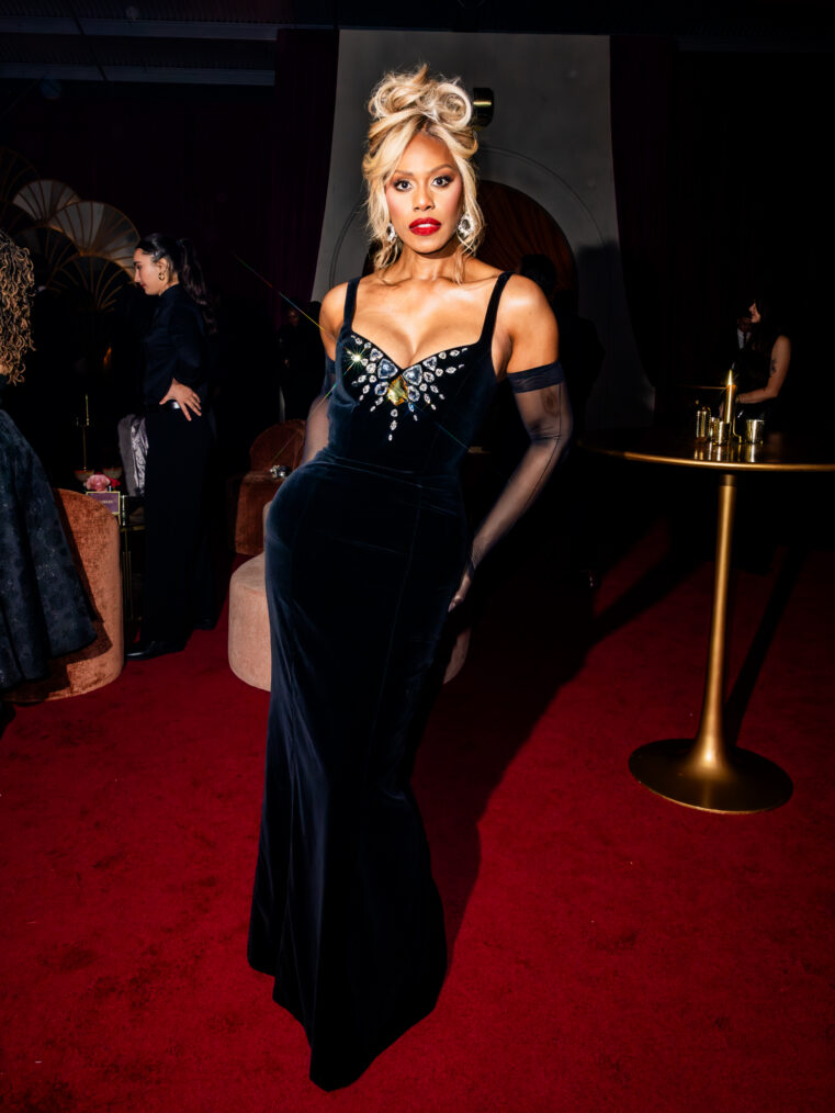 Laverne Cox attends The Actor Awards Netflix afterparty at Milk Studios