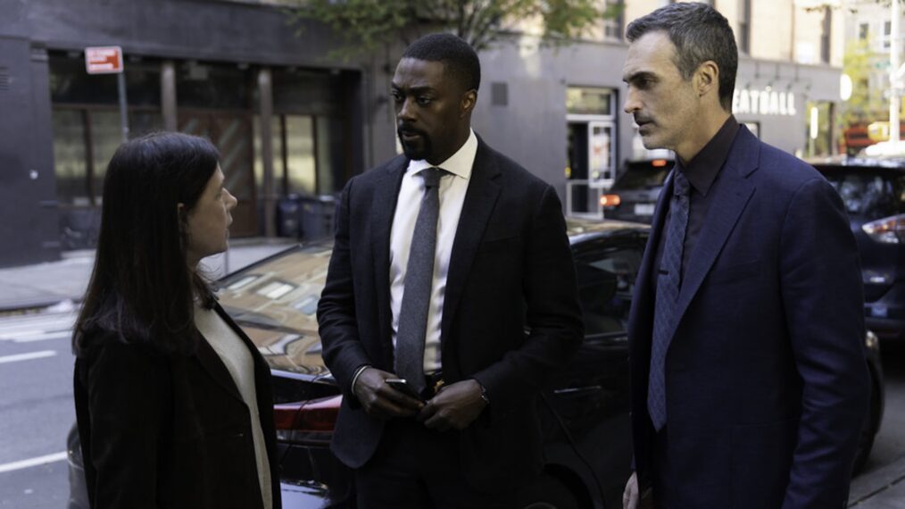 Maura Tierney as Lieutenant Jessica Brady, David Ajala as Det. Theo Walker, Reid Scott as Detective Vincent Riley — 'Law & Order' Season 25 Episode 9 