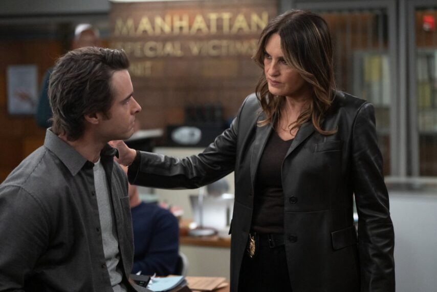 Corey Cott as Det. Jake Griffin, Mariska Hargitay as Capt. Olivia Benson — 'Law & Order: SVU' Season 27 Episode 8 "Showdown"