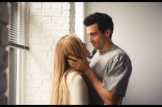 Sarah Pidgeon as Carolyn Bessette, Paul Anthony Kelly as John F. Kennedy Jr. in 'Love Story'