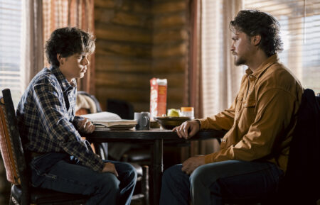 Brecken Merrill as Tate Dutton and Luke Grimes as Kayce Dutton in 'Marshals' Season 1 Episode 5, 'Lost Girls.'