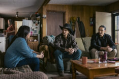 Luke Grimes as Kayce Dutton and Tatanka Means as Miles in 'Marshals' Season 1 Episode 5, 'Lost Girls.'