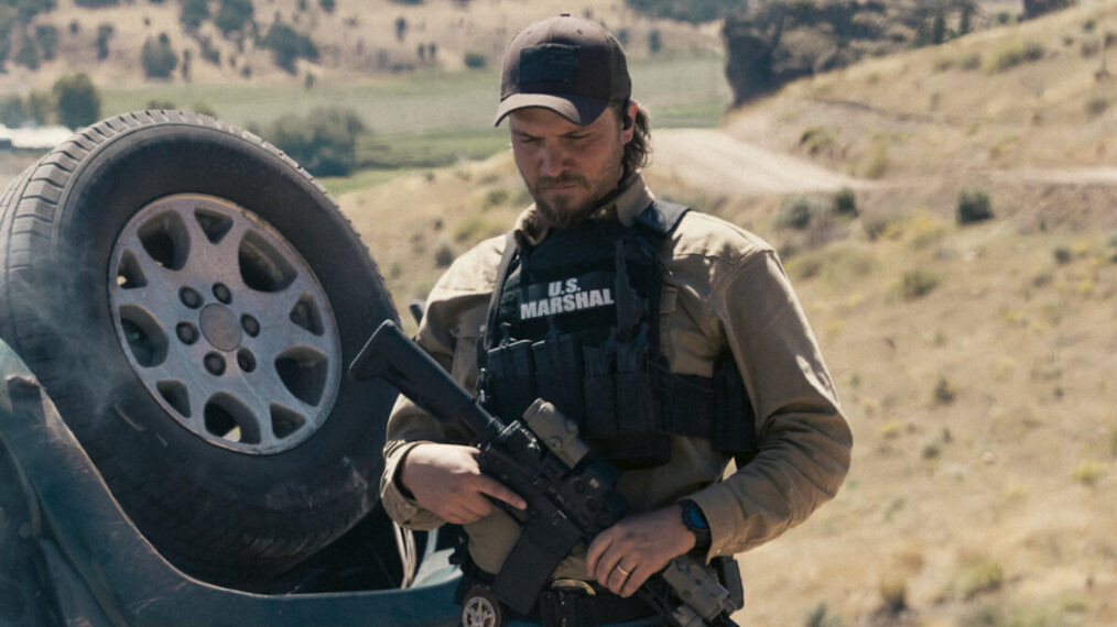 Luke Grimes as Kayce Dutton in 'Marshals' Season 1 Episode 2, 'Zone of Death'