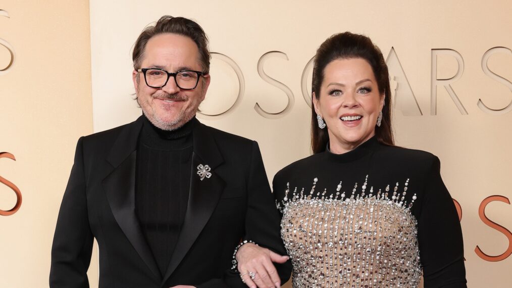 Ben Falcone and Melissa McCarthy attend the 98th Oscars at Dolby Theatre on March 15, 2026 in Hollywood, California.