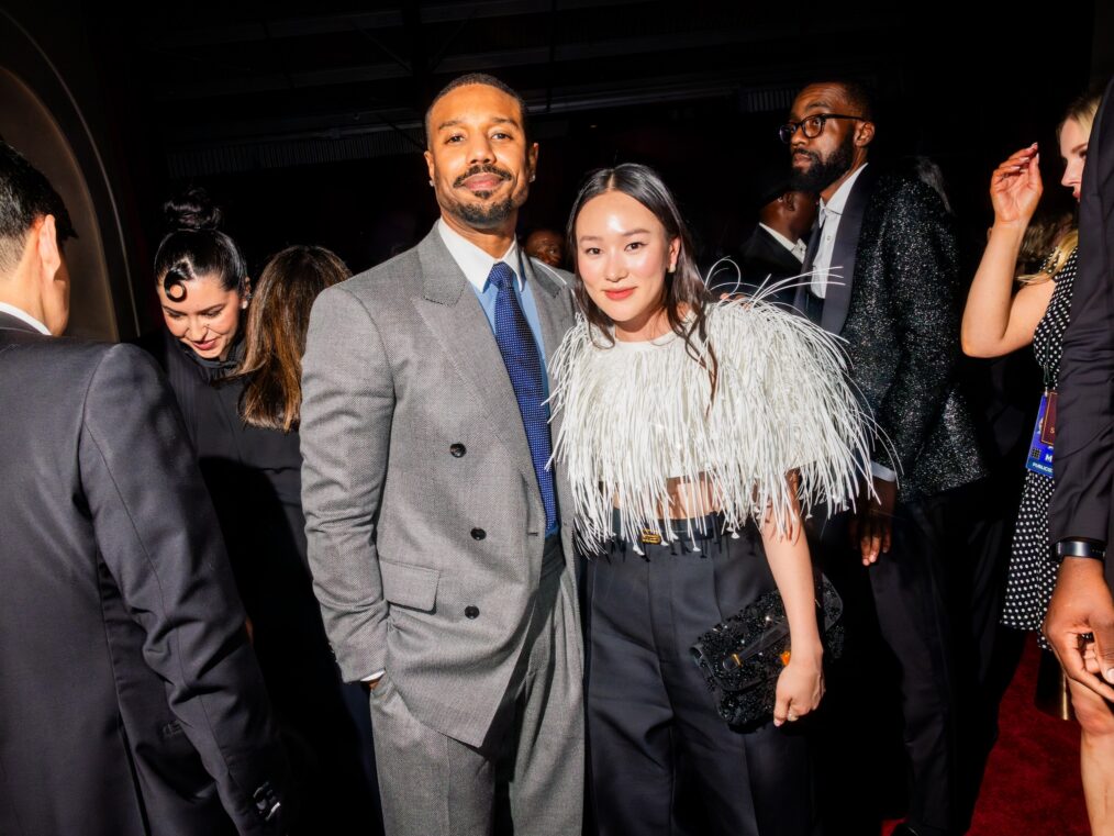 Michael B. Jordan and Yerin Ha attend The Actor Awards Netflix afterparty