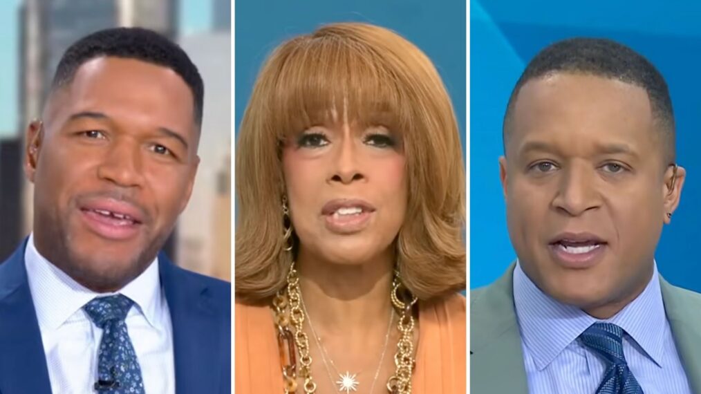 Michael Strahan, Gayle King, and Craig Melvin