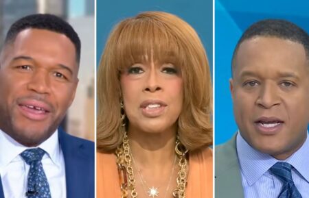 Michael Strahan, Gayle King, and Craig Melvin