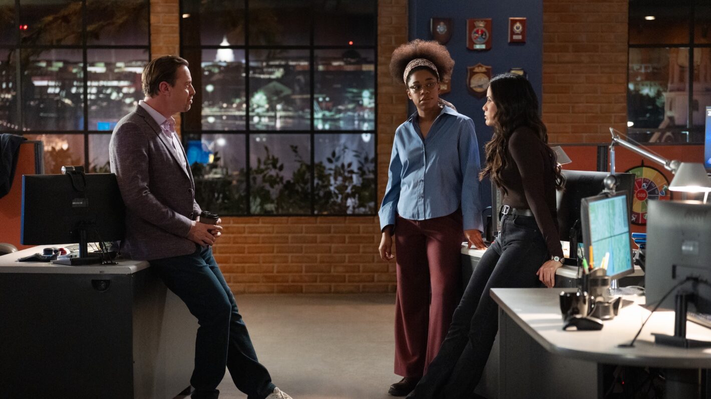 Sean Murray as Timothy McGee, Katrina Law as Jessica Knight,and Diona Reasonover as Kasie Hines — 'NCIS' Season 23 Episode 14 