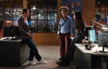 Sean Murray as Timothy McGee, Katrina Law as Jessica Knight,and Diona Reasonover as Kasie Hines — 'NCIS' Season 23 Episode 14 