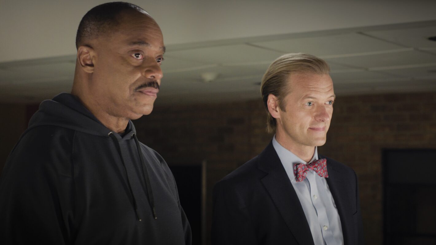 Rocky Carroll as Director Leon Vance and Adam Campbell as Dr. Donald “Ducky” Mallard — 'NCIS' Episode 500 