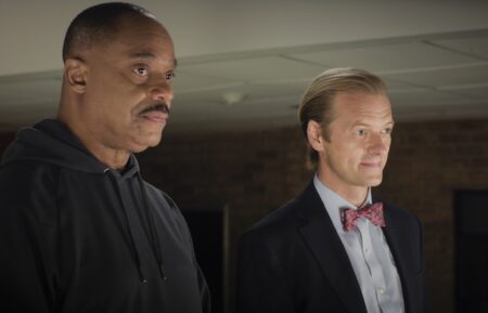Rocky Carroll as Director Leon Vance and Adam Campbell as Dr. Donald “Ducky” Mallard — 'NCIS' Episode 500 