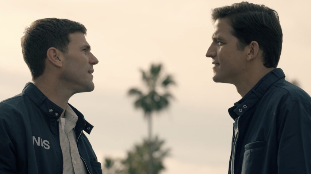 Austin Stowell as Gibbs, Shea Buckner as Pride — 'NCIS: Origins' Season 2 Episode 11 