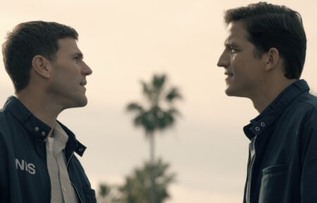 Austin Stowell as Gibbs, Shea Buckner as Pride — 'NCIS: Origins' Season 2 Episode 11 