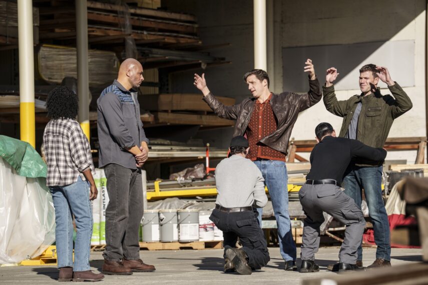 Shea Buckner as NIS Special Agent Dwayne Pride, and Austin Stowell as Leroy Jethro Gibbs — 'NCIS: Origins' Season 2 Episode 11 "Feelin' Alright?"