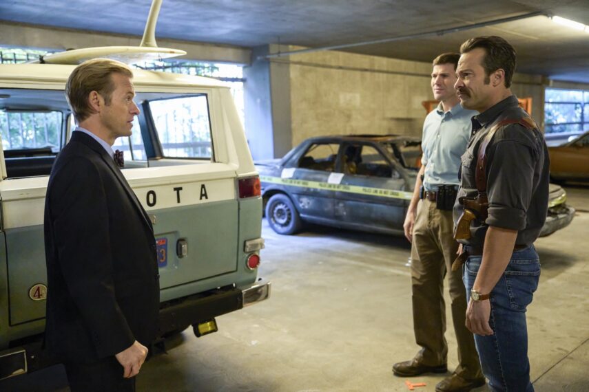 Adam Campbell as Doctor Donald &ldquo;Ducky&rdquo; Mallard, Austin Stowell as Leroy Jethro Gibbs, Kyle Schmid as Mike Franks &mdash; 'NCIS: Origins' Season 2 Episode 13 
