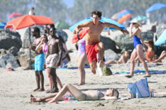 VENICE, CA - MARCH 18: Noah Beck is seen on on the set of Baywatch on March 18, 2026 in Venice, California. (Photo by MEGA/GC Images)