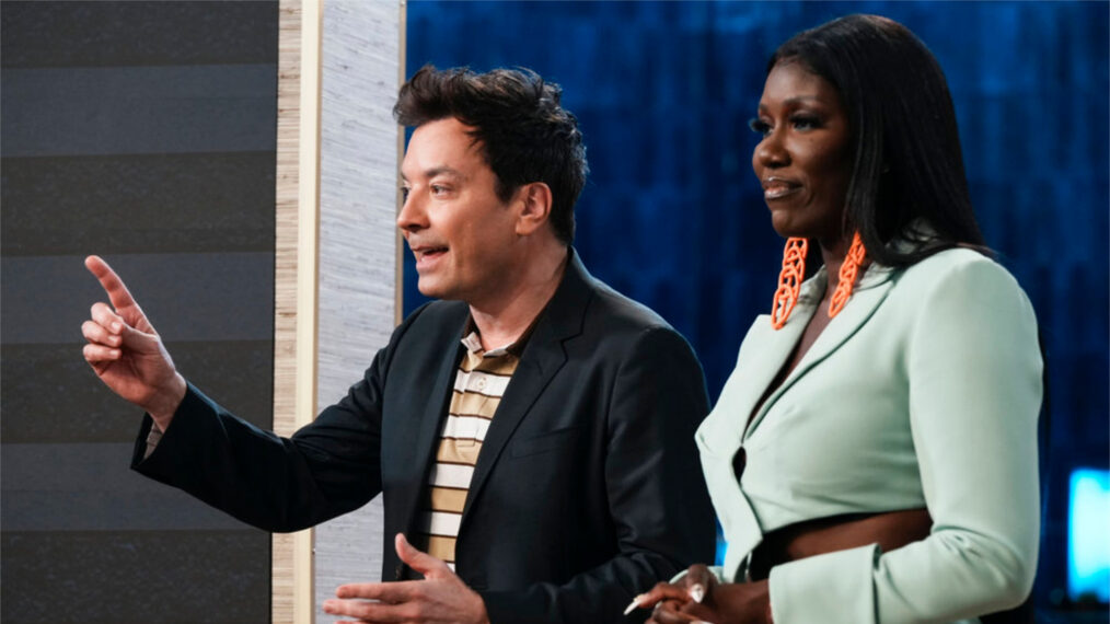 Jimmy Fallon and Bozoma Saint John in 'On Brand With Jimmy Fallon'