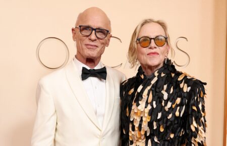 Ed Harris and Amy Madigan attend the 98th Oscars at Dolby Theatre on March 15, 2026 in Hollywood, California.