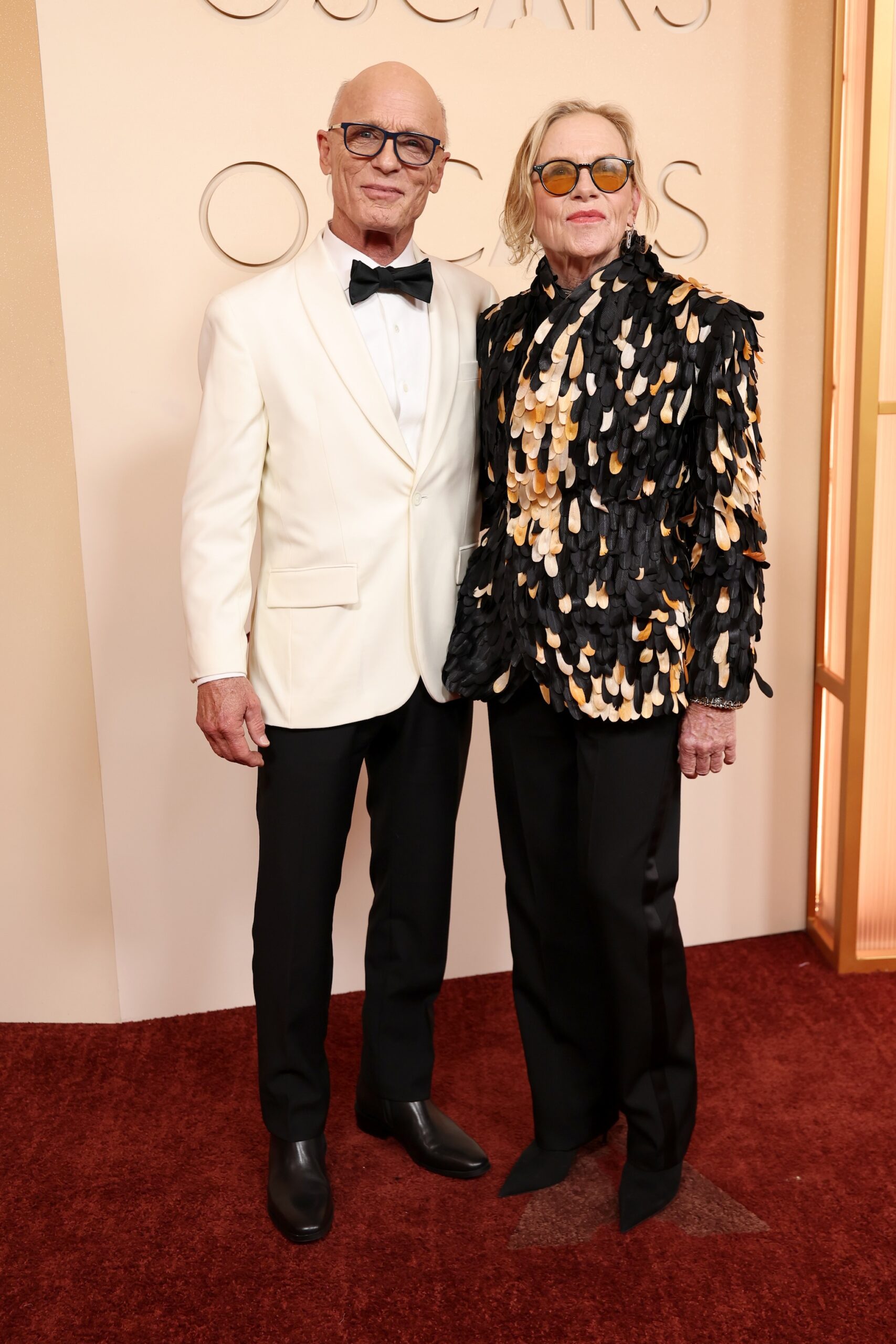 Ed Harris and Amy Madigan attend the 98th Oscars at Dolby Theatre on March 15, 2026 in Hollywood, California.