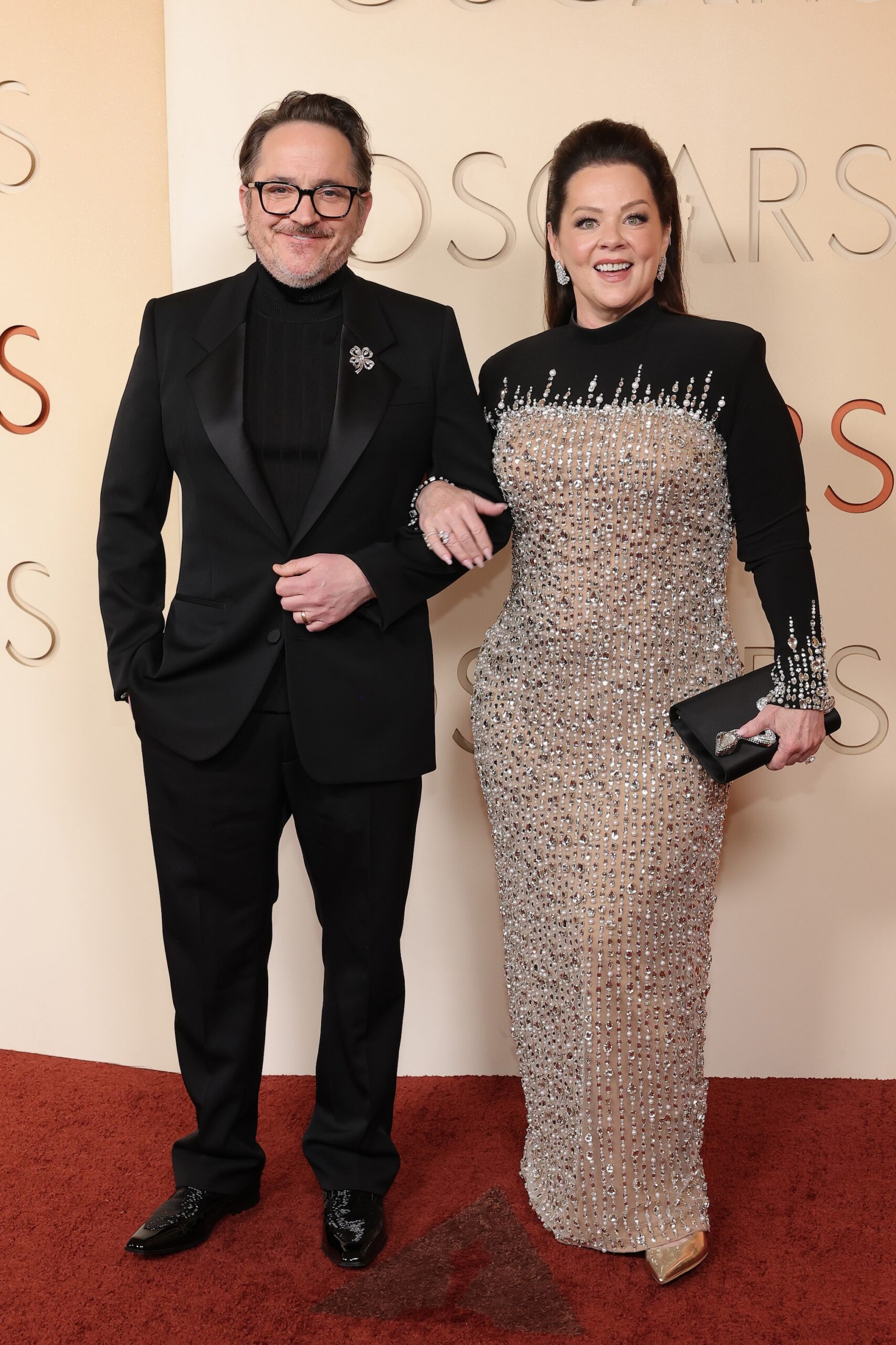 Ben Falcone and Melissa McCarthy attend the 98th Oscars at Dolby Theatre on March 15, 2026 in Hollywood, California.