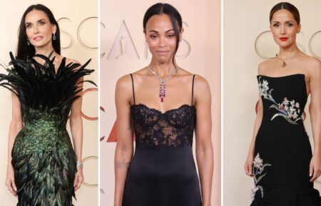 Demi Moore, Zoe Saldana, Rose BYrne at Oscars 2026