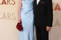 Steven Spielberg and Poppy Hudson attend the 98th Oscars at Dolby Theatre on March 15, 2026 in Hollywood, California.