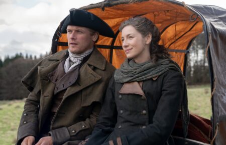 Sam Heughan and Caitriona Balfe in 'Outlander' Season 8 premiere