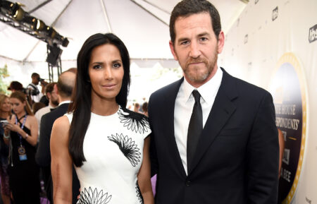 Padma Lakshmi (L) and Adam Dell attends Full Frontal With Samantha Bee's Not The White House Correspondents' Dinner