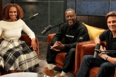 Ryan Michelle Bathe, Sterling K. Brown, and James Marsden for the 'Paradise' official podcast