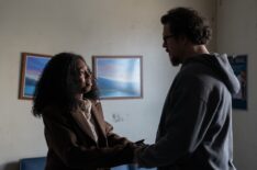 Enuka Okuma and Cameron Britton in 'Paradise' Season 2