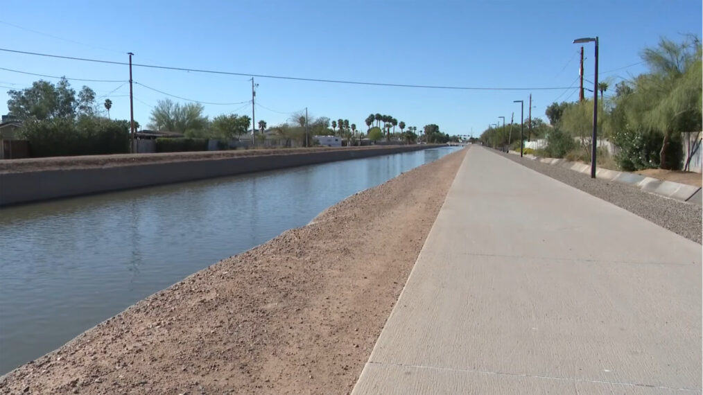 A canal in Phoenix, Arizona