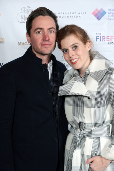 Edoardo Mapelli Mozzi and Princess Beatrice attend The Fayre of St. James's in support of The Quintessentially Foundation & The Firefly Project at St James's Church