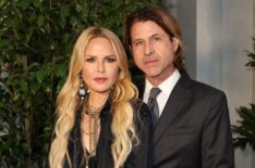 Rachel Zoe and Rodger Berman attend the Ralph Lauren SS23 Runway Show at The Huntington Library, Art Collections, and Botanical Gardens on October 13, 2022
