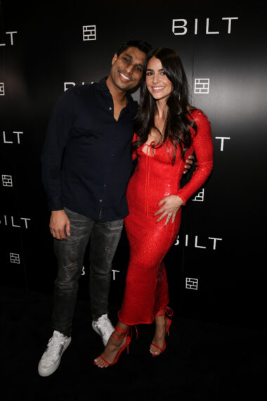  Ankur Jain and Erika Hammond attend Bilt Rewards' 2023 Winter Holiday House Party at Maxwell Social