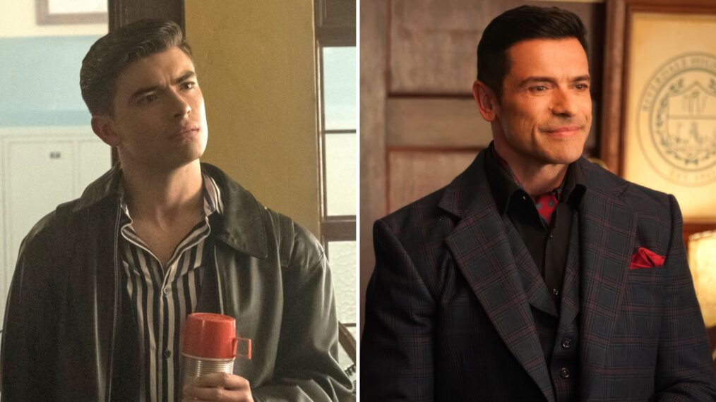 Michael and Mark Consuelos as Hiram Lodge in 'Riverdale'