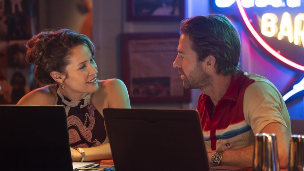 Jaina Lee Ortiz as Emi, Scott Speedman as R.J. — 'R.J. Decker' Series Premiere